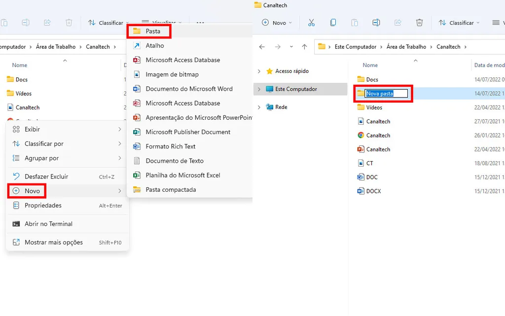 O Poder do Clique Direito: Criando Pastas com o Menu de Contexto