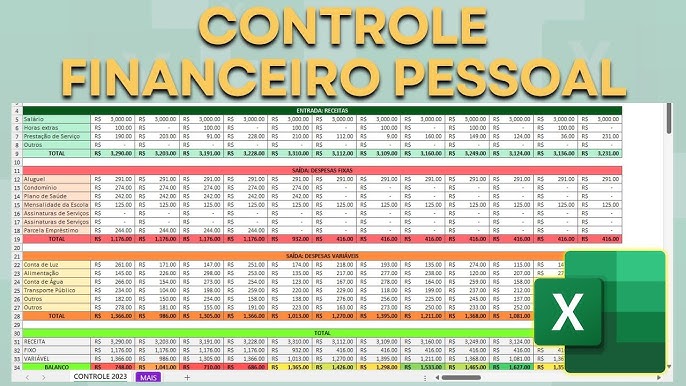 Passo 2: Fórmulas Mágicas: Automatizando Seus Cálculos Financeiros