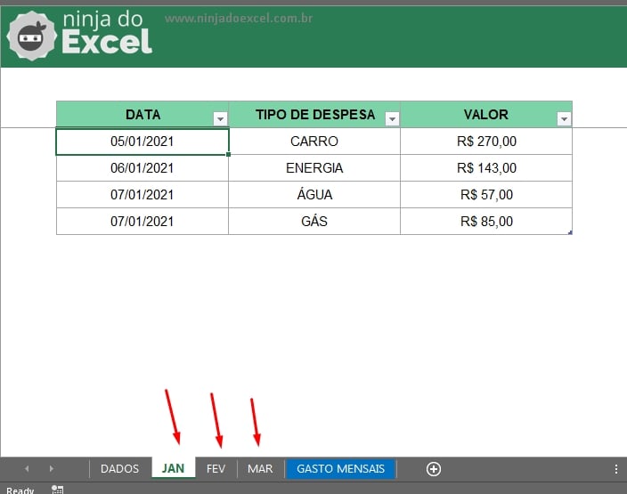 Passo 5: A Regra 50/30/20 no Excel: Equilibre Suas Finanças na prática
