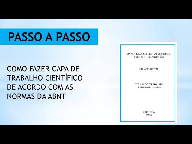 Exemplo Prático: Formatando um Trabalho do Zero (Passo a Passo) na prática