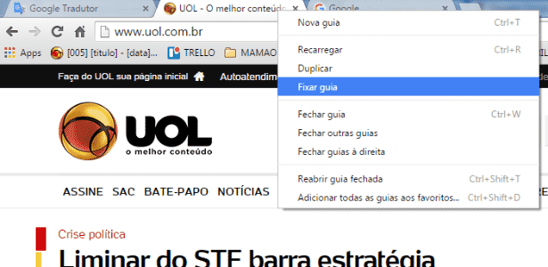 Dicas para gerenciar múltiplas abas no navegador