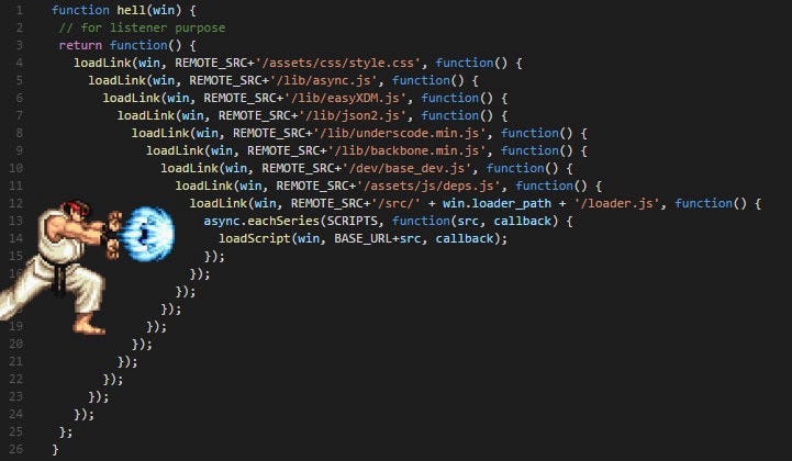 callback hell como evitar