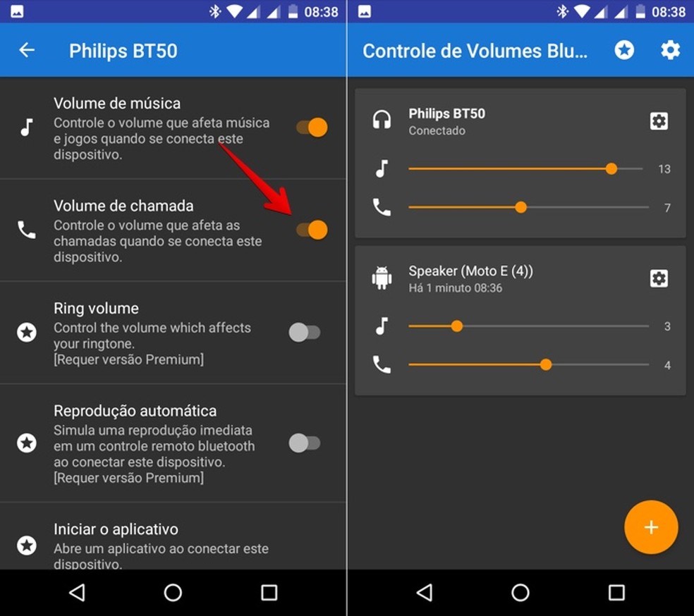 como ajustar o volume de aplicativos individuais