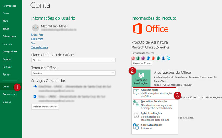 como ativar o salvamento automatico no pacote office
