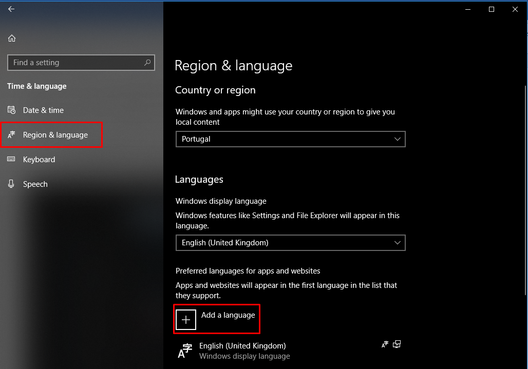 melhores idiomas para corretor do windows