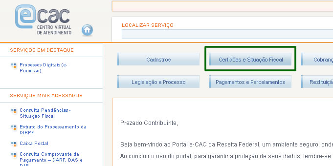 como consultar cpf na internet