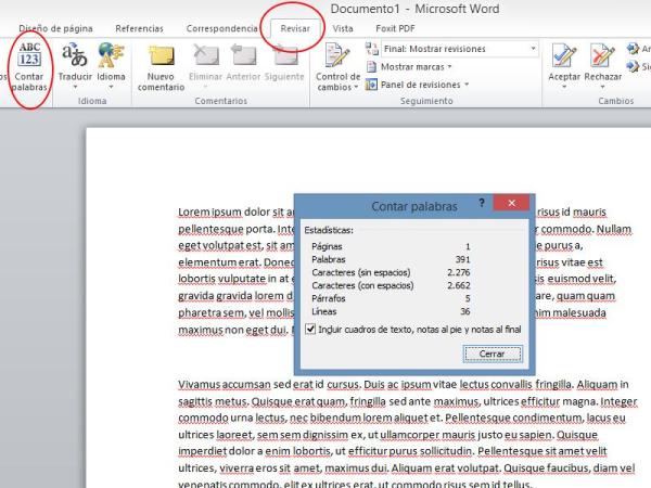 Como contar caracteres no Word