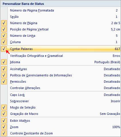 Contar palavras no Google Docs e outras ferramentas