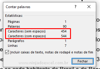 Personalizando a barra de status do Microsoft Word