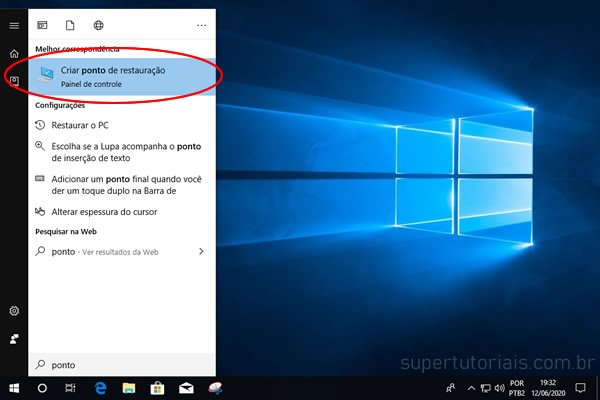 Como usar um Ponto de Restauração para Corrigir Erros no Windows