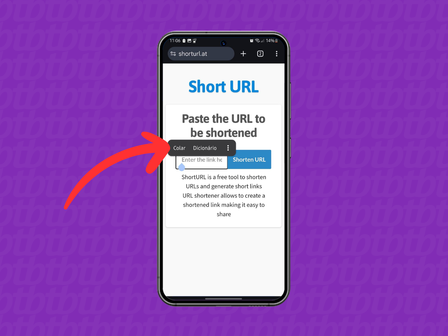 como encurtar links grandes