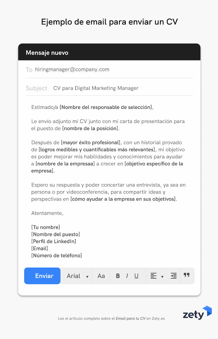Guia completo para redigir o corpo do e-mail de candidatura