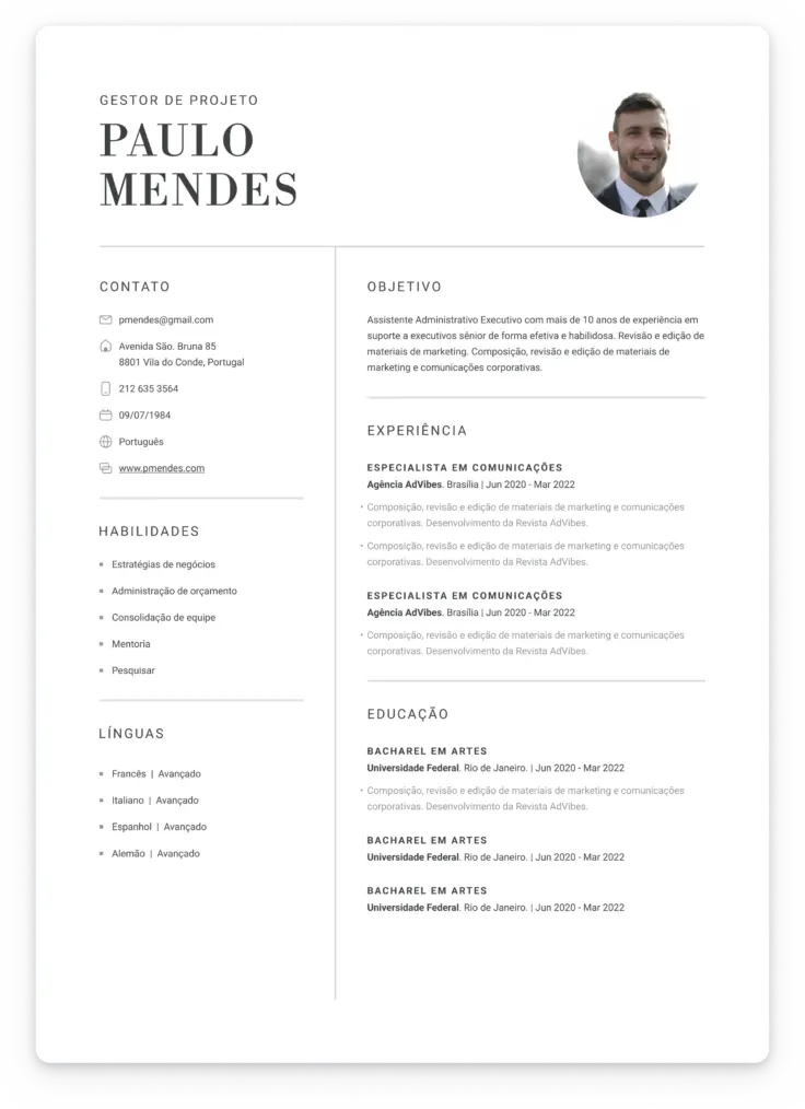 Criando Currículo Profissional pelo Celular