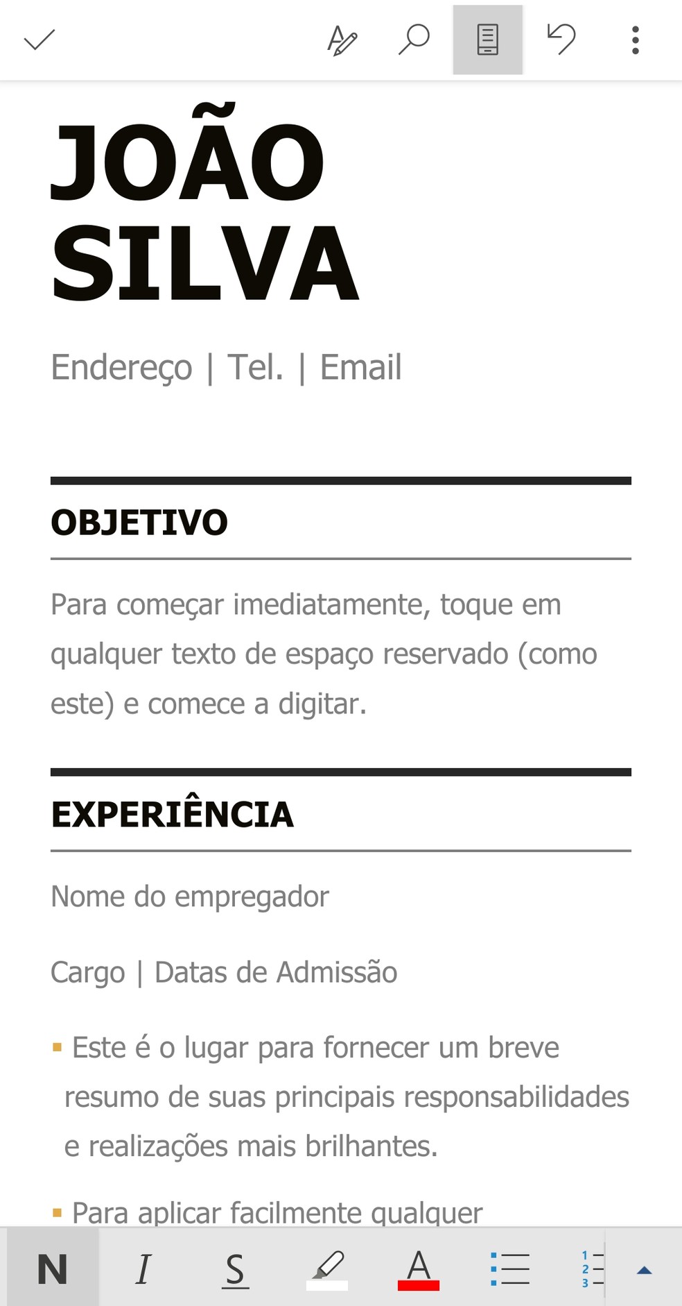 Como Usar Modelos de Currículo do Canva