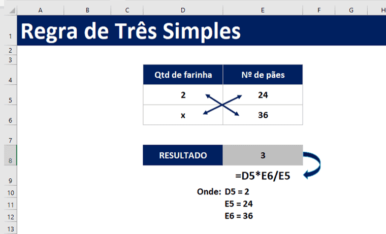 como fazer regra de tres na calculadora do pc