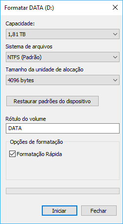 como formatar um pendrive