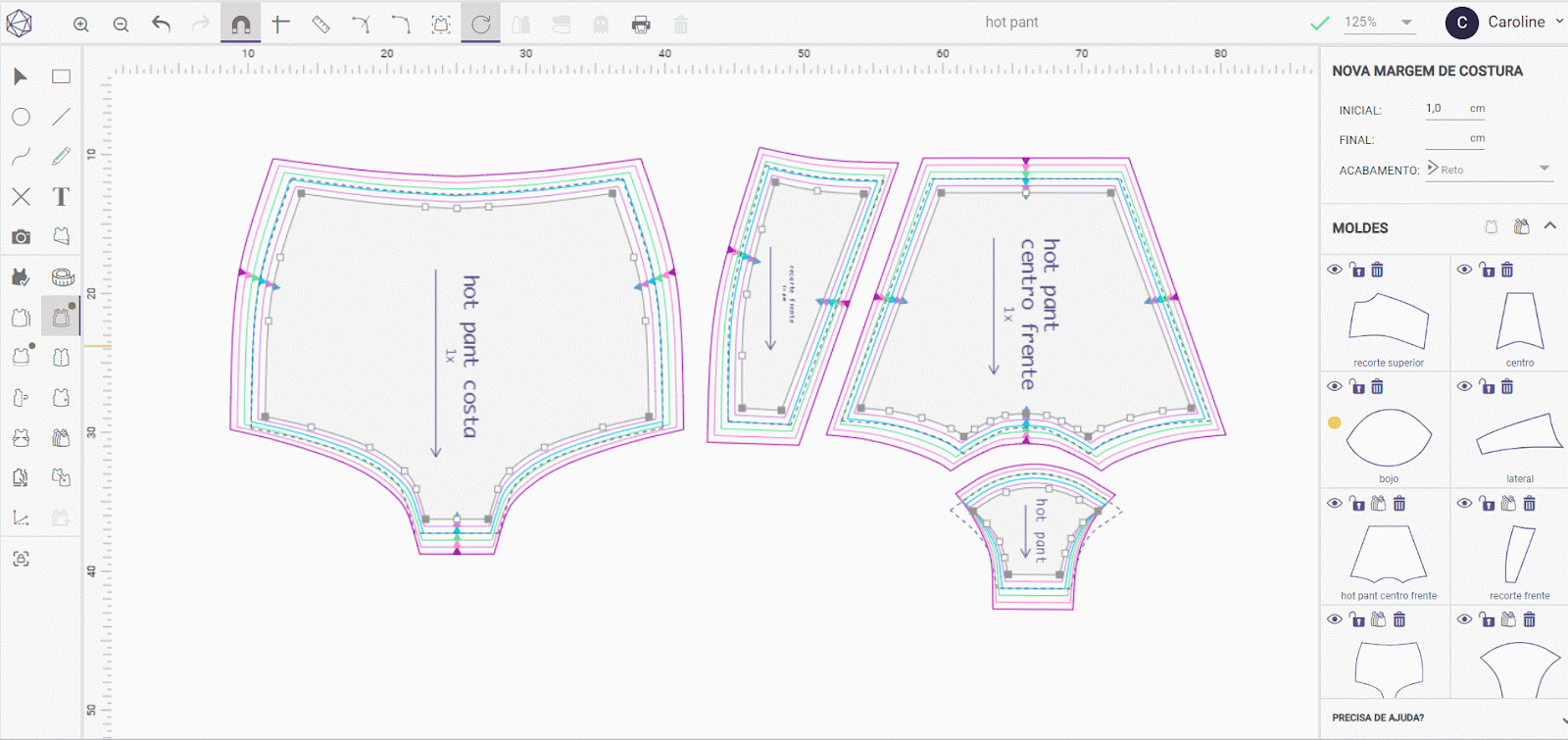 Guia completo de impressão de moldes para costura
