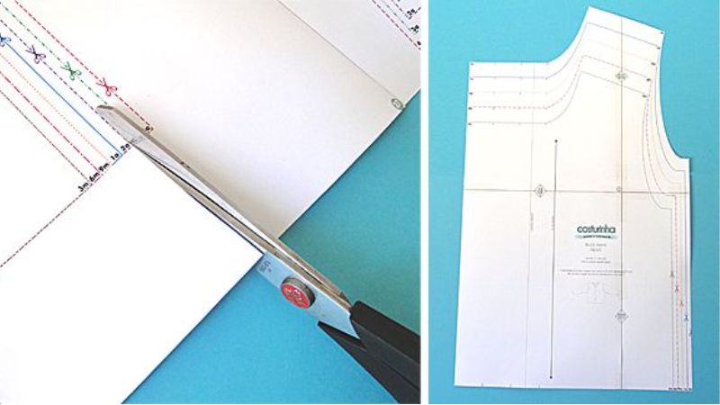 Guia completo de impressão de moldes para costura