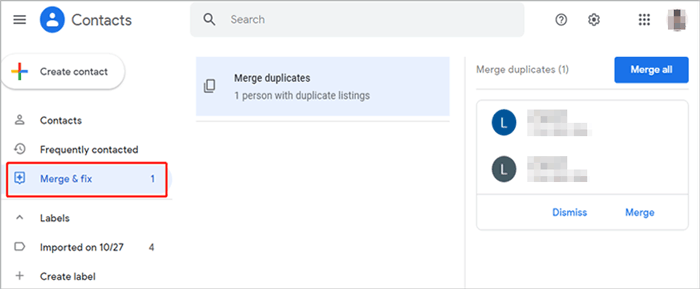 como limpar contatos duplicados no gmail