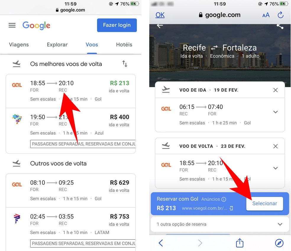 como pesquisar passagens aereas baratas no modo anonimo