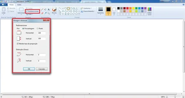 Guia completo do Microsoft Paint: além do redimensionamento