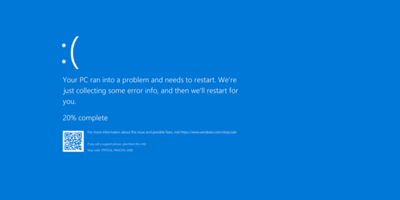 como resolver erro de tela azul no windows