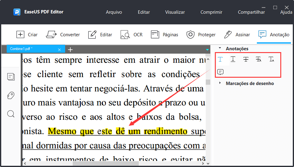 como sublinhar e marcar textos em pdf