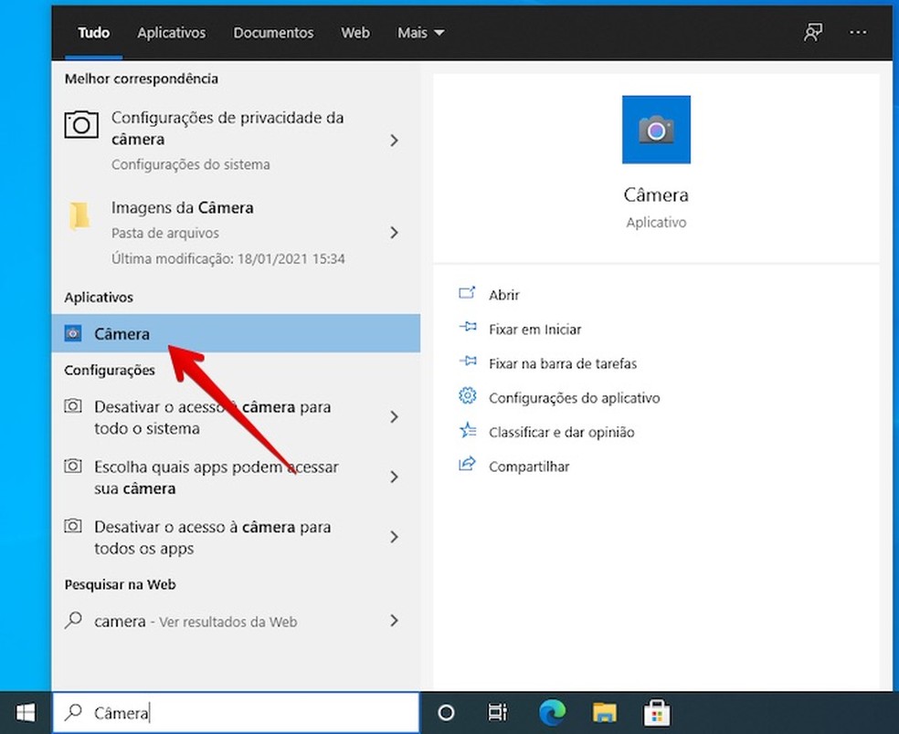 como testar a webcam do notebook