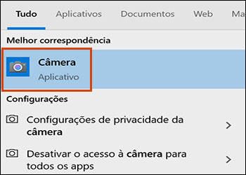 Configurações avançadas de câmera no Windows