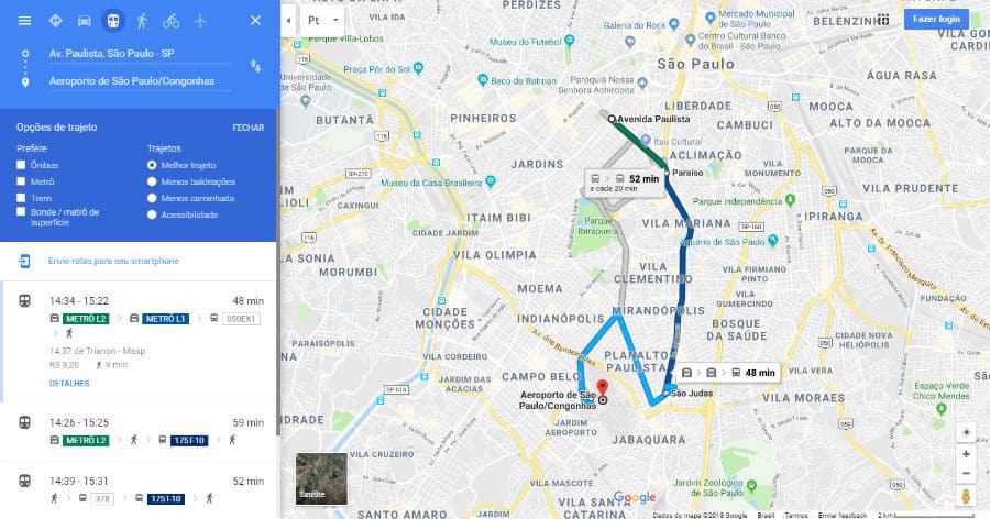como traçar rotas no google maps
