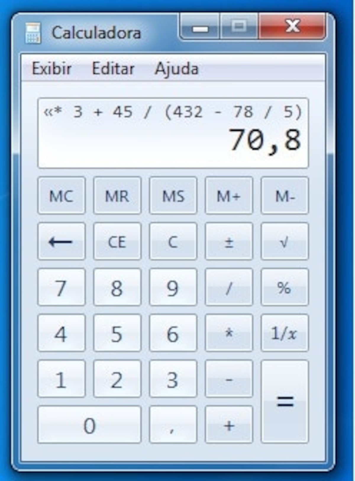 Como usar a Calculadora Científica do Windows