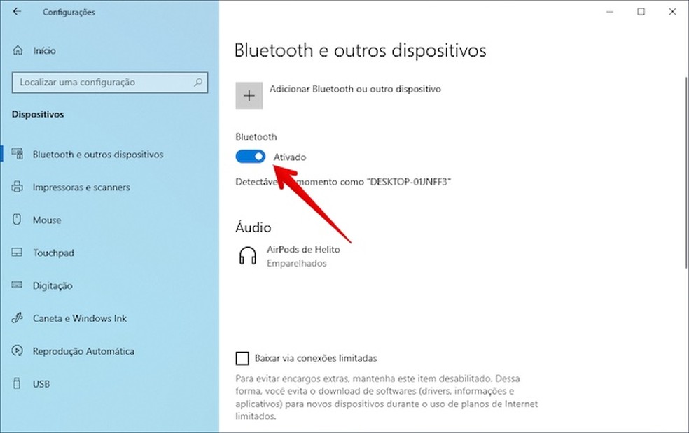 como usar bluetooth no pc