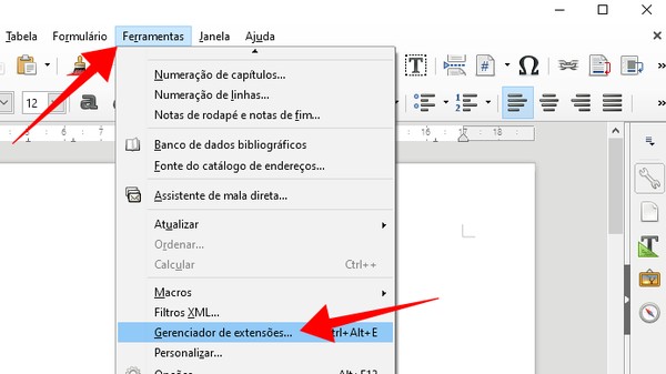 como usar o libreoffice