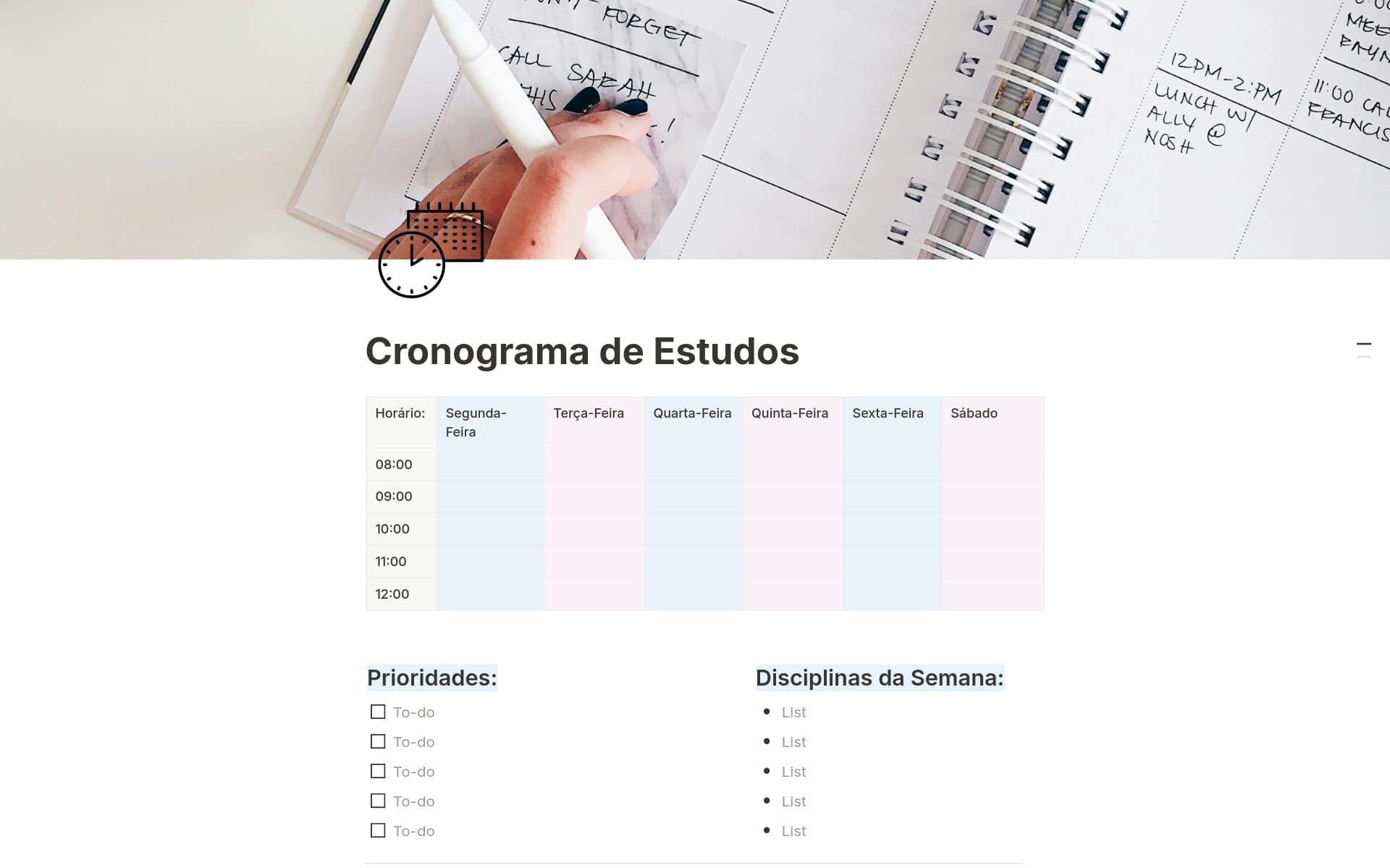 como usar o notion para organizar estudos