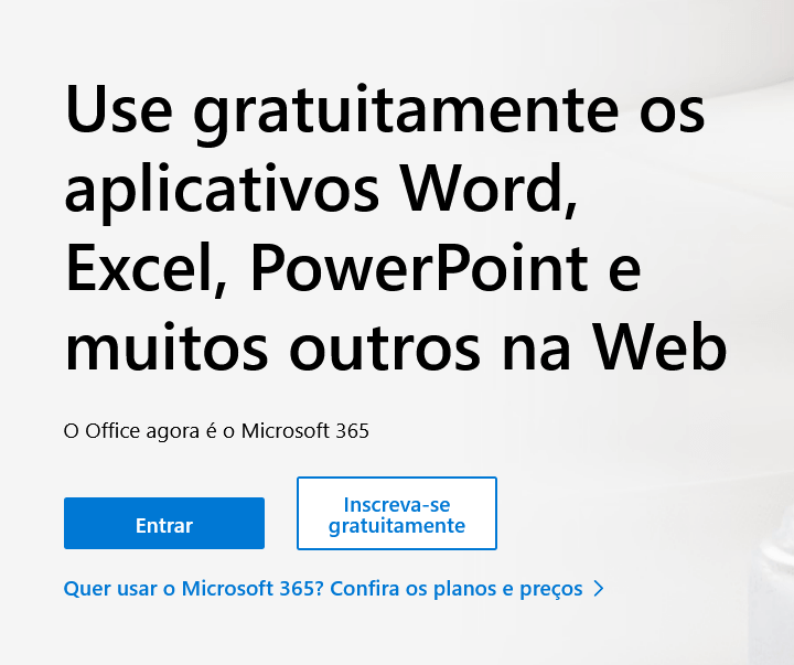 como usar o office online gratuito