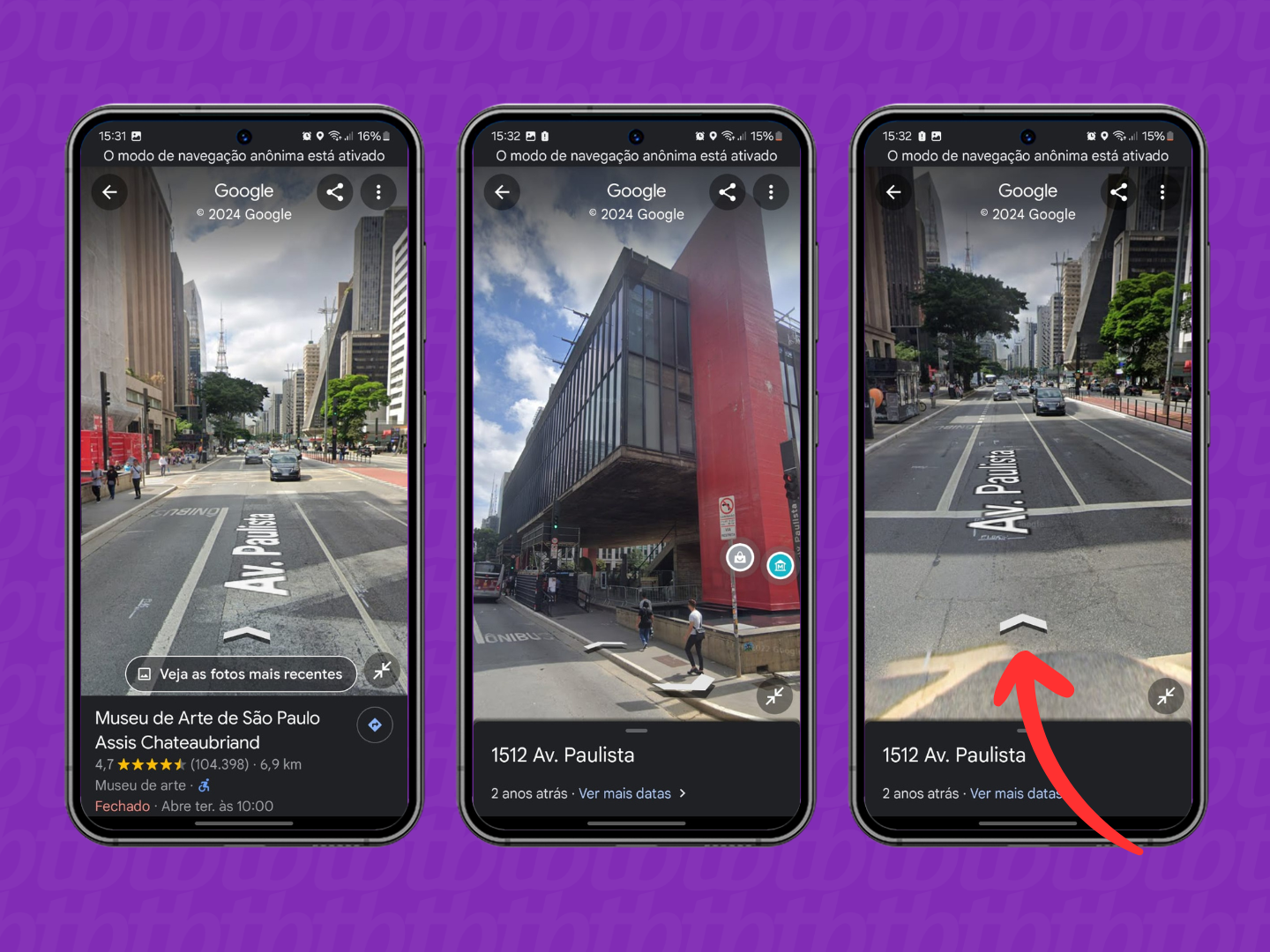 Compare mudanças urbanas com fotos antigas do Street View