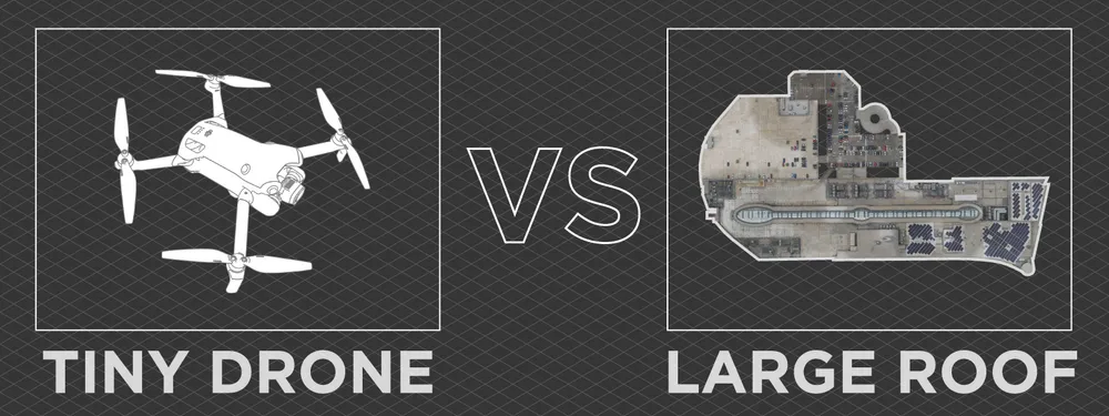 drone dji para inspeção de telhados