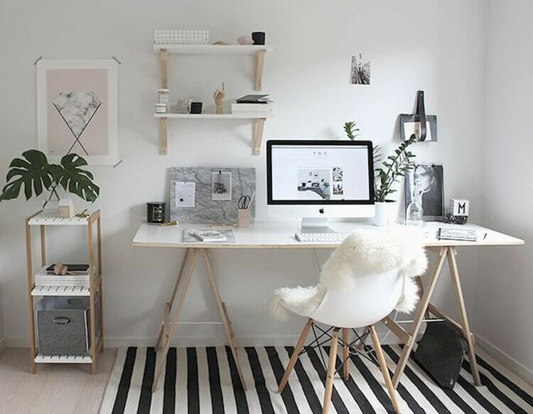 ideias de setup para estudantes e home office