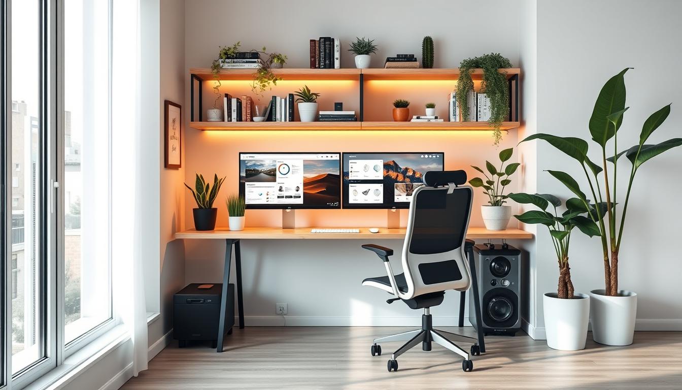 ideias de setup para estudantes e home office