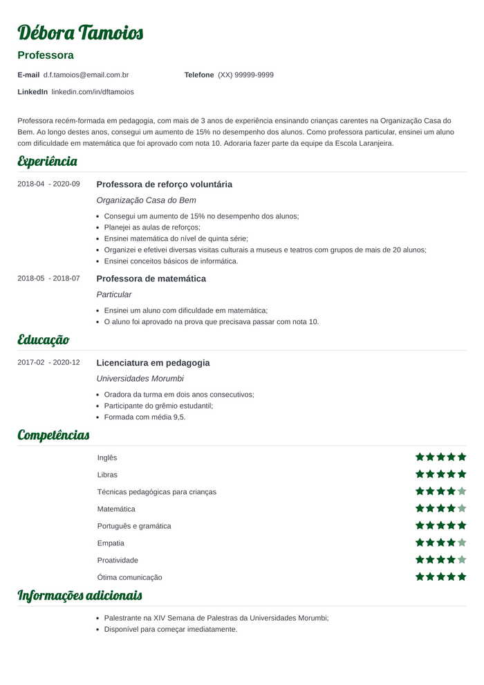 Currículo para estudantes: O que destacar sem experiência