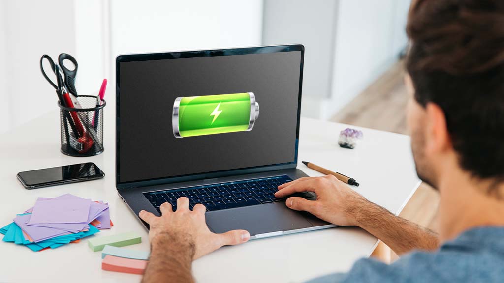 notebook com muita bateria