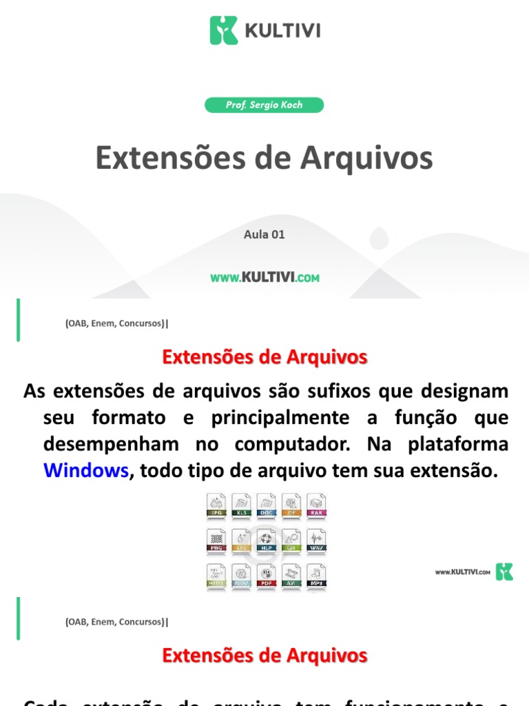 Guia completo das extensões de arquivo para documentos