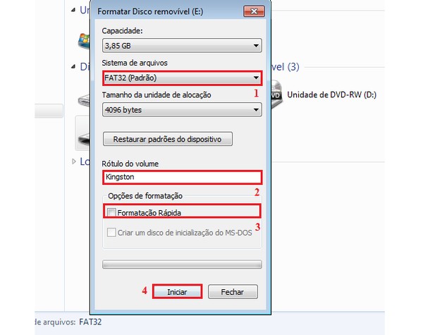 o que significa pendrive corrompido