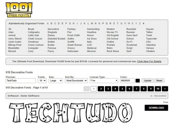 Ferramentas online para identificar fontes a partir de imagens