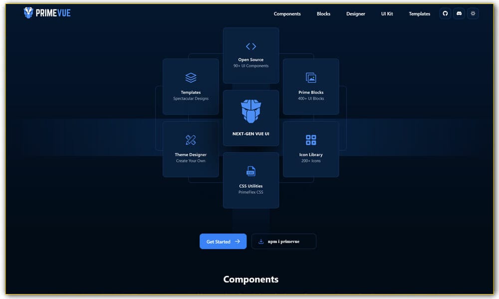 primevue componentes vue