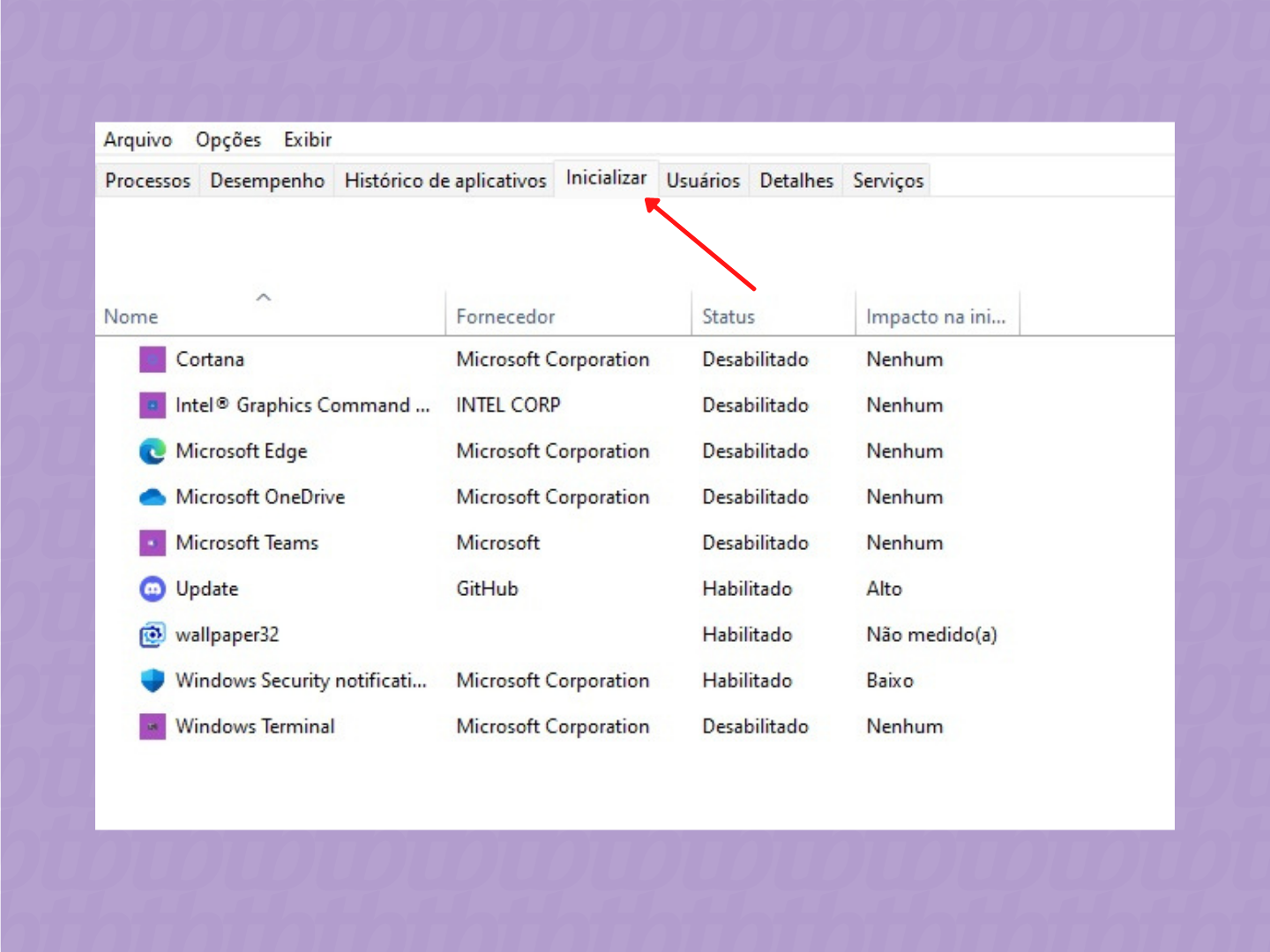 programas que iniciam junto com o windows