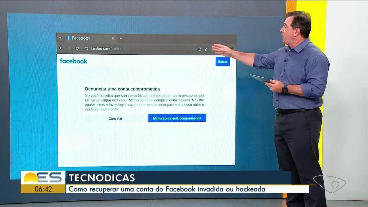 recuperar conta do facebook invadida